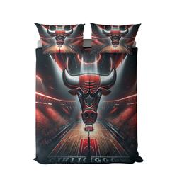 nba chicago bulls basketball team logo sport bedding set home decor ccbs2