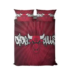 nba chicago bulls basketball team logo sport bedding set home decor ccbs4