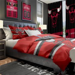 NBA Chicago Bulls Basketball Team Bedroom Set Duvet Cover Area Rug Canvas Print CCBS3