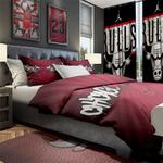 nba chicago bulls basketball team logo sport bedroom set home decor ccbs4