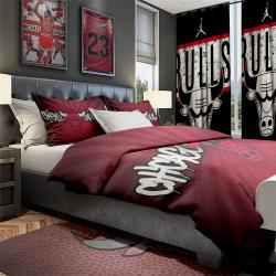 NBA Chicago Bulls Basketball Team Bedroom Set Duvet Cover Area Rug Canvas Print CCBS4