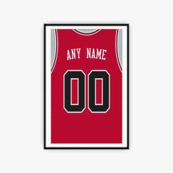 nba chicago bulls basketball team logo sport canvas home decor ccbs1002