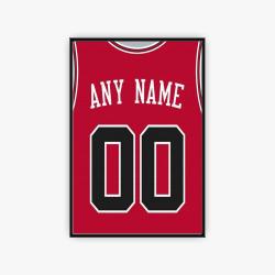 nba chicago bulls basketball team logo sport canvas home decor ccbs3002