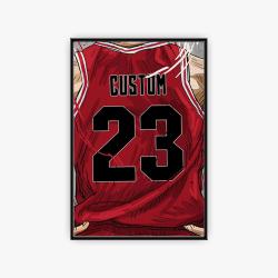 nba chicago bulls basketball team logo sport canvas home decor ccbs4002