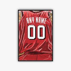 nba chicago bulls basketball team logo sport canvas home decor ccbs5001