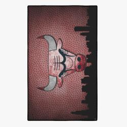 nba chicago bulls basketball team logo sport carpet rectangle area rug home decor ccbs4