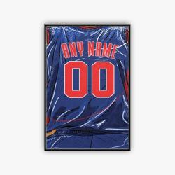 nba detroit pistons basketball team logo sport canvas home decor dtp1002