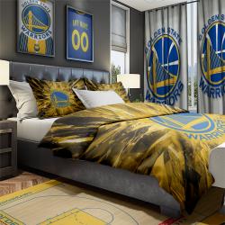 NBA Golden State Warriors Basketball Team Bedroom Set Duvet Cover Area Rug Canvas Print GSWR2