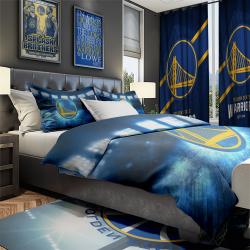 NBA Golden State Warriors Basketball Team Bedroom Set Duvet Cover Area Rug Canvas Print GSWR4