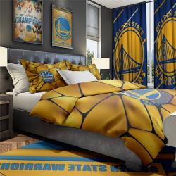 NBA Golden State Warriors Basketball Team Bedroom Set Duvet Cover Area Rug Canvas Print GSWR5