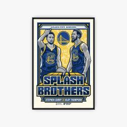 nba golden state warriors basketball team logo sport canvas home decor gswr4001