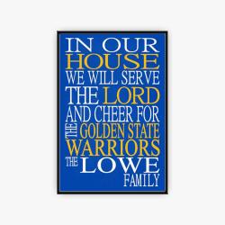 nba golden state warriors basketball team logo sport canvas home decor gswr4002