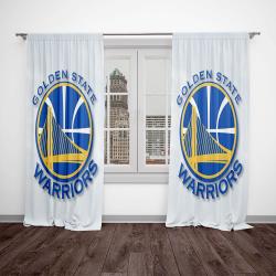 nba golden state warriors basketball team logo sport window curtain home decor gswr2