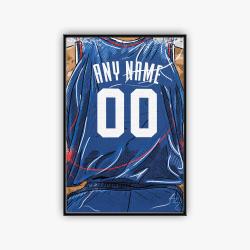 nba los angeles clippers basketball team logo sport canvas home decor lalc1001