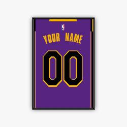 nba los angeles lakers basketball team logo sport canvas home decor lall1001