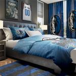 nba mavericks basketball team logo sport bedroom set home decor mvrk1