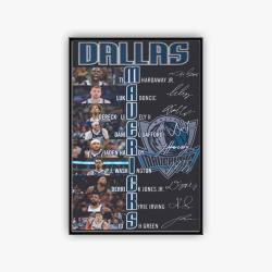 nba mavericks basketball team logo sport canvas home decor mvrk3001