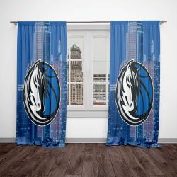nba mavericks basketball team logo sport window curtain home decor mvrk1