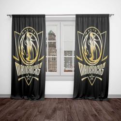 nba mavericks basketball team logo sport window curtain home decor mvrk4