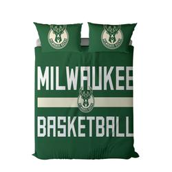 nba milwaukee bucks basketball team logo sport bedding set home decor mwb1