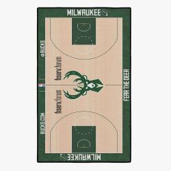 nba milwaukee bucks basketball team logo sport carpet rectangle area rug home decor mwb1