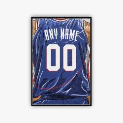 nba philadelphia 76ers basketball team logo sport canvas home decor plb1001