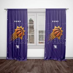nba phoenix suns basketball team logo sport window curtain home decor