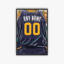 nba utah jazz basketball team logo sport canvas home decor utj1001
