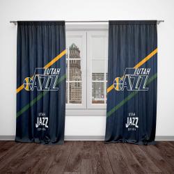 nba utah jazz basketball team logo sport window curtain home decor utj1