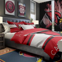 NFL Arizona Cardinals Football Team Bedroom Set Duvet Cover Area Rug Canvas Print ACD1