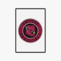 nfl arizona cardinals football team logo sport canvas home decor acd1001