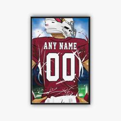 nfl arizona cardinals football team logo sport canvas home decor acd1002