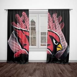 nfl arizona cardinals football team logo sport window curtain home decor acd1