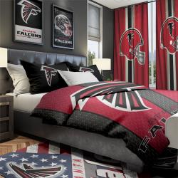 NFL Atlanta Falcons Football Team Bedroom Set Duvet Cover Area Rug Canvas Print ATF1