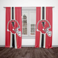nfl atlanta falcons football team logo sport window curtain home decor atf1