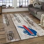 nfl buffalo bills football team logo sport carpet rectangle area rug for living room home room decor dark room bfbl18