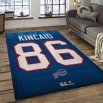 nfl buffalo bills football team logo sport carpet rectangle area rug for living room home room decor dark room bfbl21