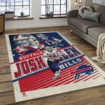 nfl buffalo bills football team logo sport carpet rectangle area rug for living room home room decor dark room bfbl23