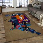 nfl buffalo bills football team logo sport carpet rectangle area rug for living room home room decor dark room bfbl27