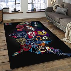 NFL Buffalo Bills Area Rug Non-Slip Football Carpet Home Decor Gift Idea For Fans BFBL28