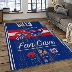 NFL Buffalo Bills Area Rug Non-Slip Football Carpet Home Decor Gift Idea For Fans BFBL30