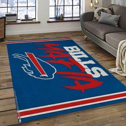 NFL Buffalo Bills Area Rug Non-Slip Football Carpet Home Decor Gift Idea For Fans BFBL32