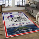 nfl buffalo bills football team logo sport carpet rectangle area rug for living room home room decor dark room bfbl33