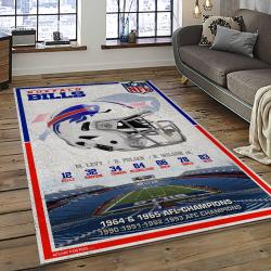 NFL Buffalo Bills Area Rug Non-Slip Football Carpet Home Decor Gift Idea For Fans BFBL33