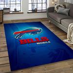 nfl buffalo bills football team logo sport carpet rectangle area rug for living room home room decor dark room bfbl40