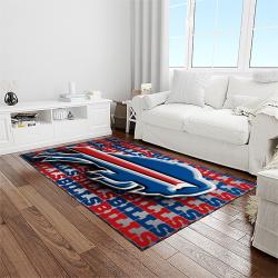 nfl buffalo bills football team logo sport carpet rectangle area rug for living room home room decor light room bfbl10