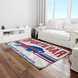 nfl buffalo bills football team logo sport carpet rectangle area rug for living room home room decor light room bfbl20