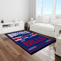 nfl buffalo bills football team logo sport carpet rectangle area rug for living room home room decor light room bfbl26
