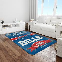 nfl buffalo bills football team logo sport carpet rectangle area rug for living room home room decor light room bfbl29