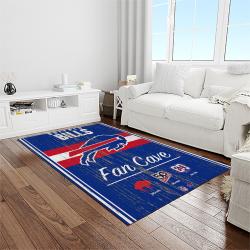nfl buffalo bills football team logo sport carpet rectangle area rug for living room home room decor light room bfbl30